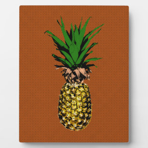 Plaque Photo Newsprint ananas