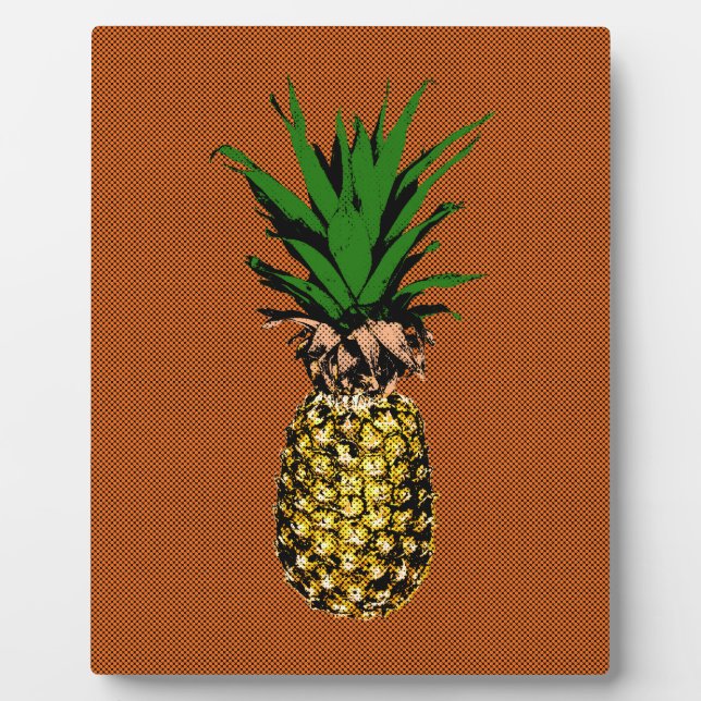 Plaque Photo Newsprint ananas (Devant)