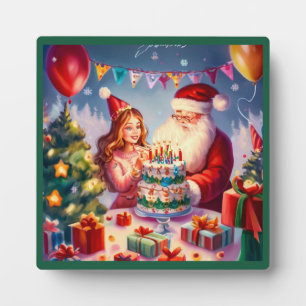 Plaque Photo Noël Anniversaire 8
