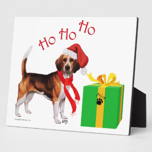 Plaque Photo Noël Beagle