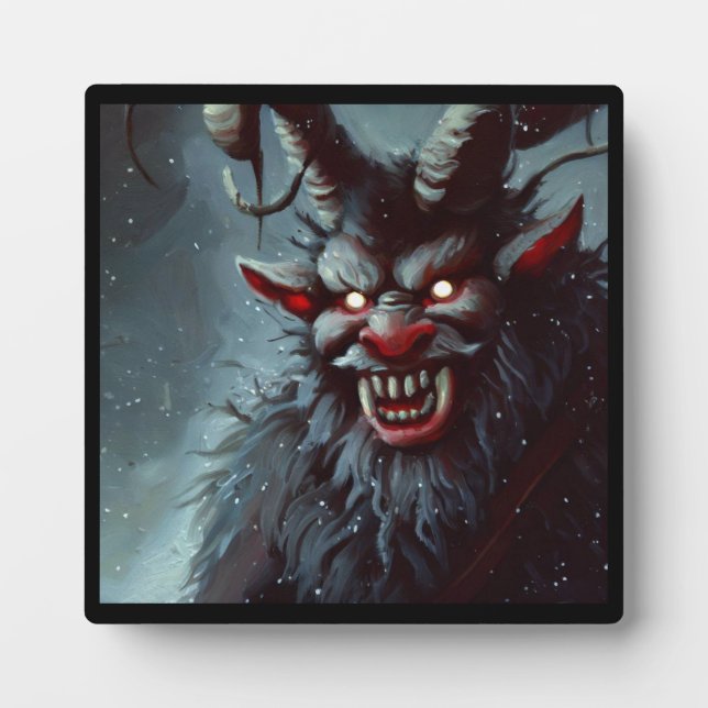 Plaque Photo Noël Krampus 2 (Devant)