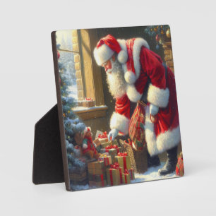Plaque Photo Noël Père Noël 3
