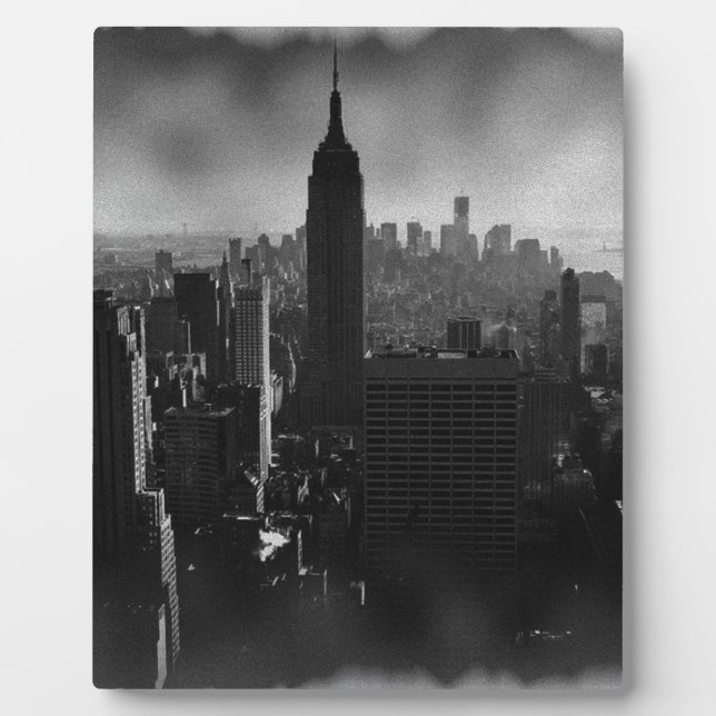 Plaque Photo Noir et blanc New York City (Devant)