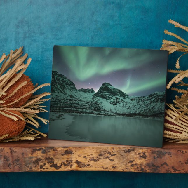 Plaque Photo Northern Lights Nature Photo (Côté)