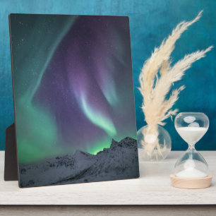 Plaque Photo Northern Lights Norvège