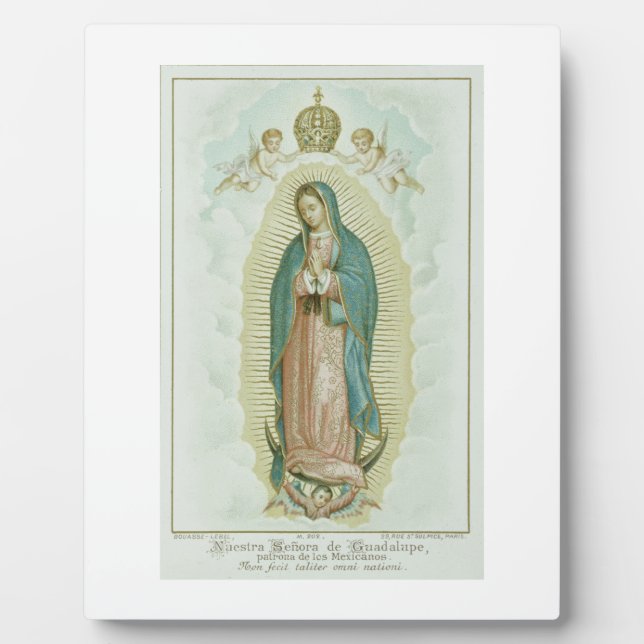 Plaque Photo Notre-Dame De Guadalupe (Devant)