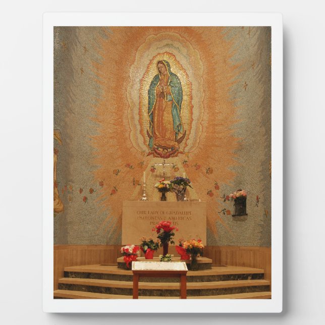 Plaque Photo Notre-Dame de Guadalupe (Devant)