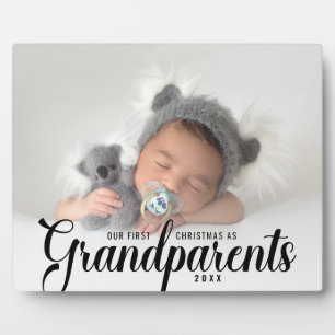 Plaque Photo Notre Premier Noël En Tant Que Grand-Parents Photo