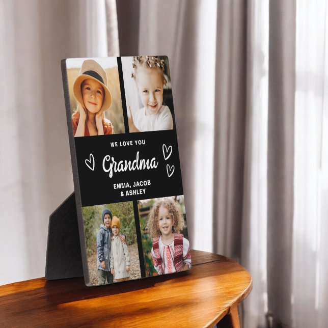 Plaque Photo Nous vous aimons Grand-mère Famille Photo moderne  (Créateur téléchargé)