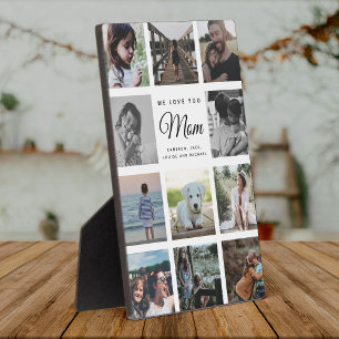 Plaque Photo NOUS VOUS AIMONS MOM Modern Instagram Photo Collag