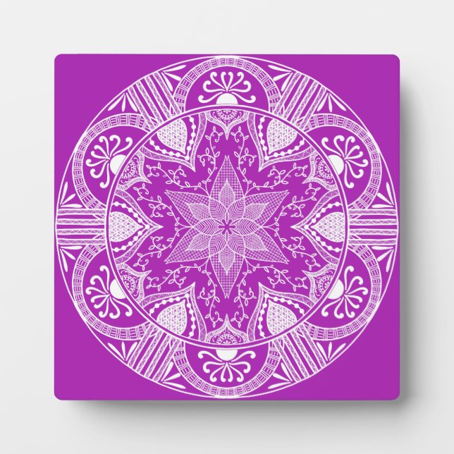 Plaque Photo Nudibranche Mandala (Devant)