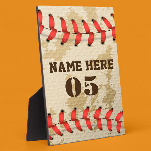 Plaque Photo Numéro de base-ball Vintage personnalisé Rétro
