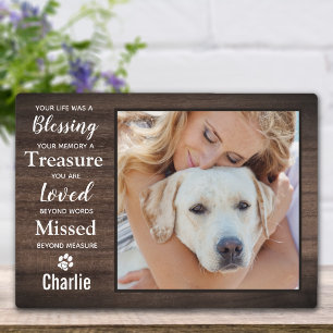 Plaque Photo Objet-souvenir de Perte d'Animal de Compagnie Mémo