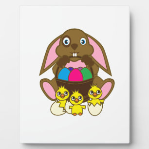 Plaque Photo Oeufs de Pâques Lapin