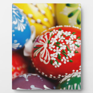 Plaque Photo Œufs de Pâques Motif de vacances coloré Art du pri