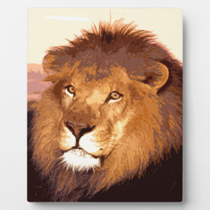 Plaque Photo OEuvre de Lion