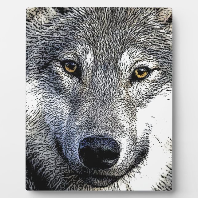 Plaque Photo OEuvre Wolf Eyes (Devant)