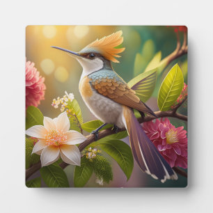 Plaque Photo Oiseau de miel doré Imaginaire