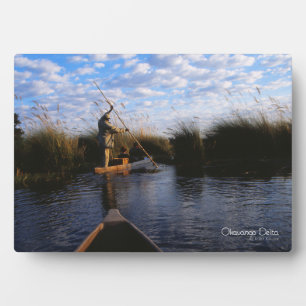Plaque Photo Okavango Delta