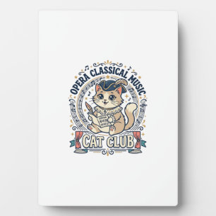 Plaque Photo Opéra Musique Classique Chat Chat Mignon T-Shirt D