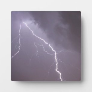 Plaque Photo Orage lumineux avec de nombreux éclairs