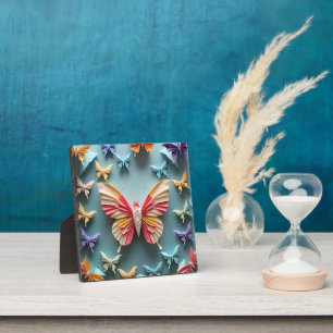 Plaque Photo Origami papillon