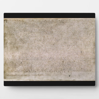 Plaque Photo ORIGINAL 1215 Magna Carta British Library