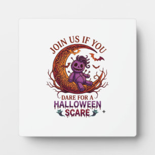 Plaque Photo Osez Halloween Épouvante Poupée Voodoo Violette Cr