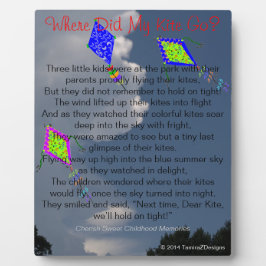 Plaque Photo Où Mon Cerf-volant Est-Il Allé Les Souvenirs D'Enf
