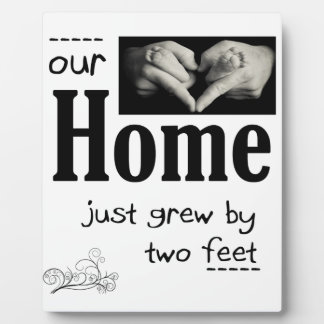 Plaque Photo Our Home Grew Two Feet