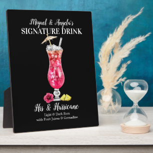 Plaque Photo Ouragan de rhum • PERSONNALISEZ cette boisson sign