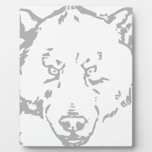 Plaque Photo Ours Ours Brun Animal Forêt Bois Feuille
