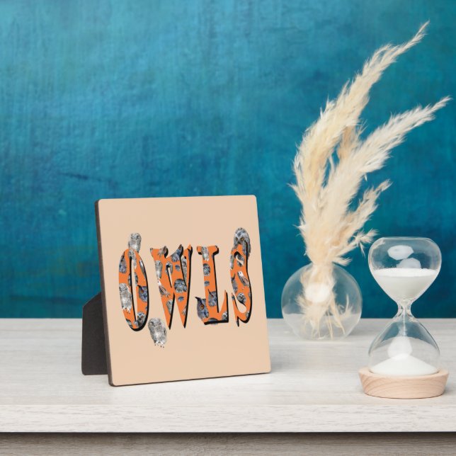 Plaque Photo Owls Est Le Nom, (Insitu)