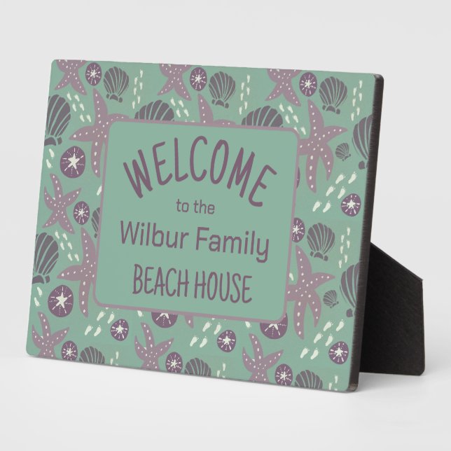 Plaque Photo Panneau côtier Welcome Beach House (Côté)