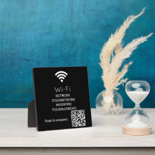 Plaque Photo Panneau de code QR Wi‑Fi invité Wi‑Fi Gymnase