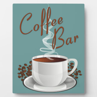 Plaque Photo Panneau de la barre du café