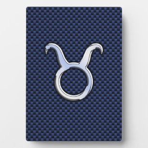 Plaque Photo Panneau de signalisation Zodiac Taurus Marine Blue