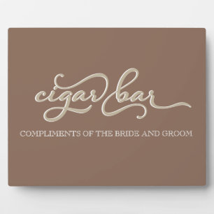 Plaque Photo Panneau Mariage de la barre de cigares personnalis