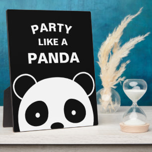 Plaque Photo Panneau Panda, Décorations Panda