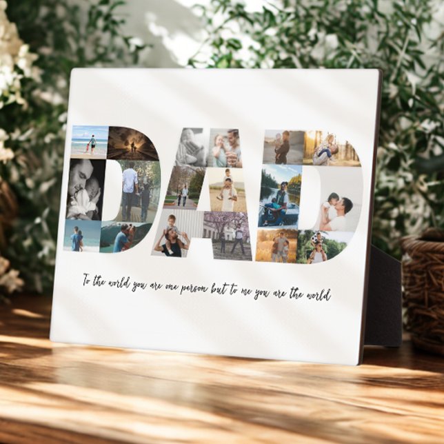 Plaque Photo Papa Photo Collage 18 Photos (Créateur téléchargé)