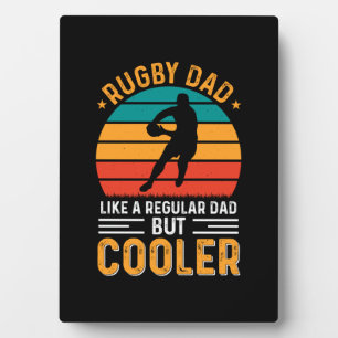 Plaque Photo Papa Rugby