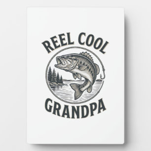 Plaque Photo Papi super cool design de t-shirt vintage pêche ba