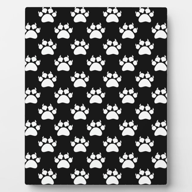Plaque Photo Papiers et Motifs blancs pour chats Imprimer (Devant)