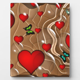 Plaque Photo Papillon et or