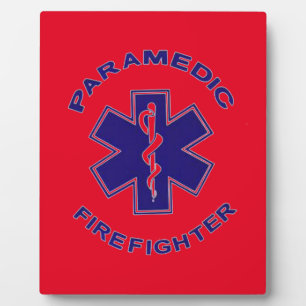 Plaque Photo Paramedic du pompier