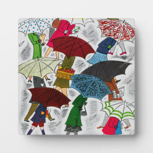 Plaque Photo Parapluies