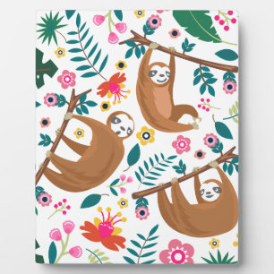 Plaque Photo paresse florale