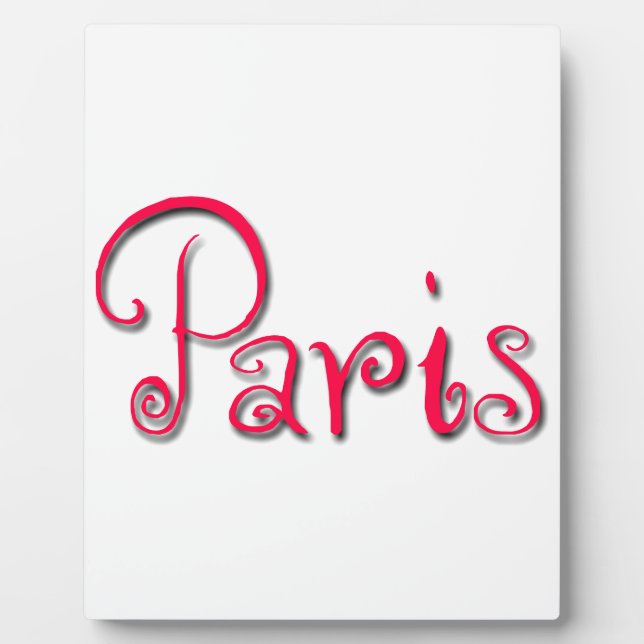 Plaque Photo Paris (Devant)