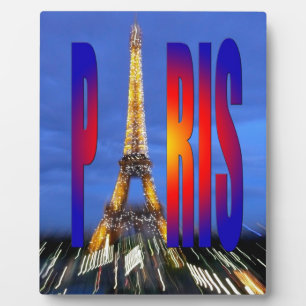 Plaque Photo Paris France