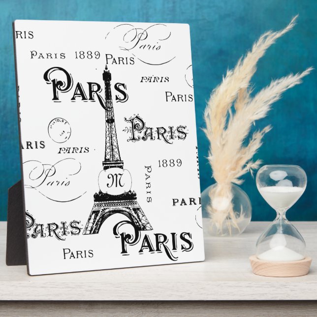 Plaque Photo Paris France Cadeaux et Souvenirs (Côté)